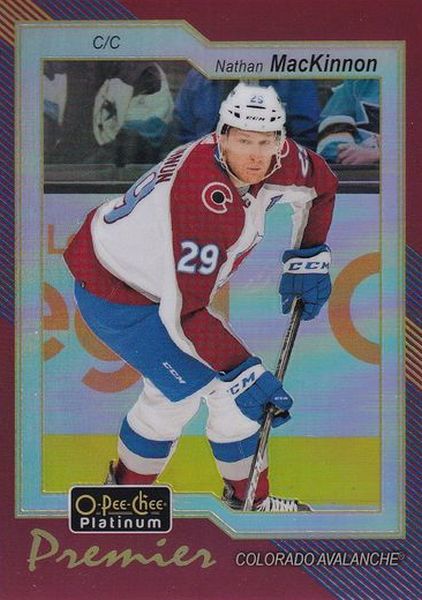 paralel karta NATHAN MacKINNON 23-24 OPC Platinum Premier číslo OPC-1